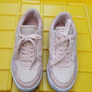 Guess Blush Pink Lace-Up Sneakers